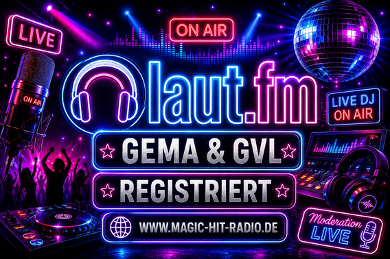 GEMA & GVL Gemeldet: